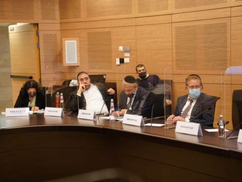 הח"כים החרדיים בדיון [צילום: דני שם-טוב/דוברות הכנסת]