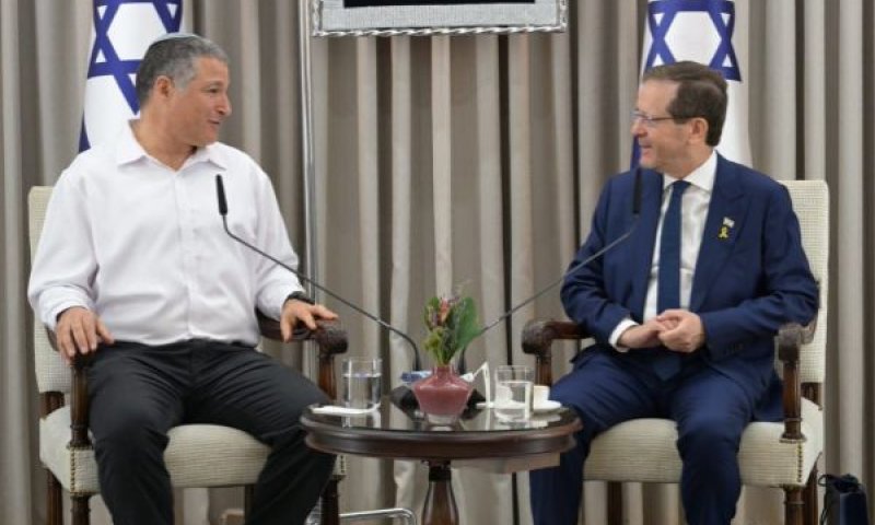 הנשיא הרצוג וזיני בבית הנשיא [צילום: אבי קנר]