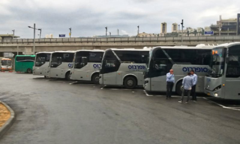 נהגי אוטובוס במרכזית המפרץ