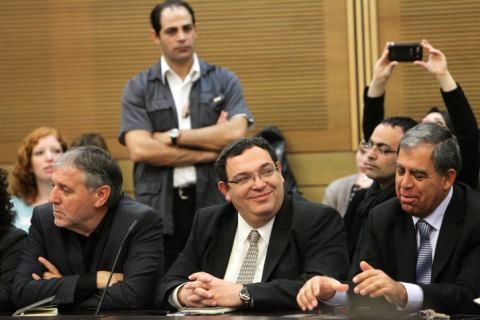 מיקי לוי, שי פירון ומאיר כהן [צילום: פלאש 90]