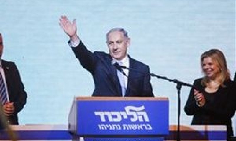 נתניהו בנאום הניצחון [צילום: AP]