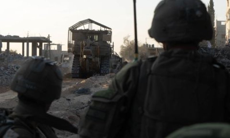 צוות הקרב של החטיבה בפעולה [צילום: דובר צה''ל]