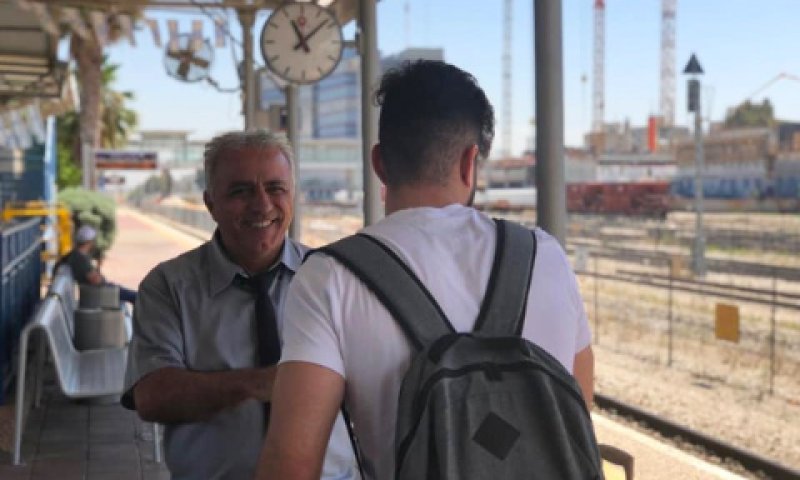 צוותי הרכבת נערכו מראש [צילום: רכבת ישראל]