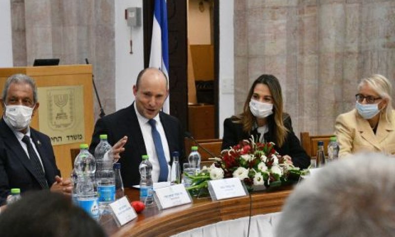 דלית שטאובר, יפעת שאשא-ביטון, נפתלי בנט, מאיר יצחק הלוי [צילום: חיים צח/לע"מ]
