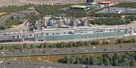 הדמיית תחנת רכבת שורק