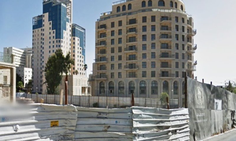 המגרש בירושלים, סמוך לפרויקט של אליהו [צילום: גוגל סטריט וויו]