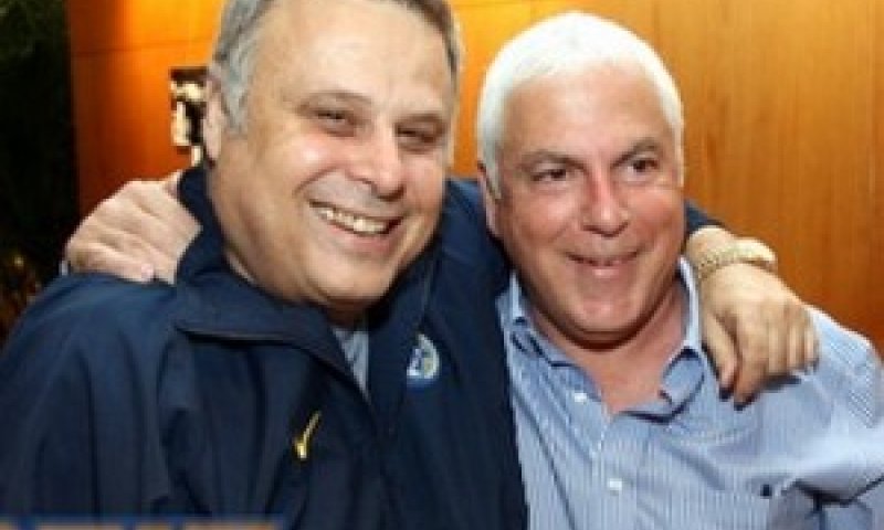 פיני גרשון פוגש את דיויד פדרמן במדריד [צילום: ניר בוקסנבאום]