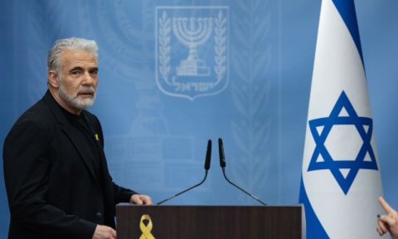 לפיד. לא מתייחס לגופו של המתווה [צילום: יונתן זינדל/פלאש 90]