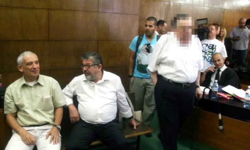 דכנר (מימין) וצ'רני. התביעות לא יתבררו [צילום: פלאש 90]