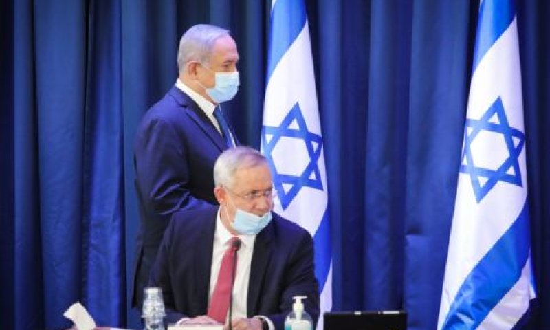 גנץ ונתניהו בישיבת הממשלה [צילום: מארק ישראל סלם]