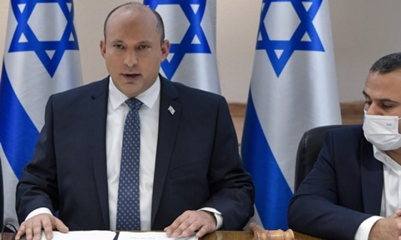 בנט בפתח ישיבת הקבינט. "יש עמדה אחת של כולנו" [צילום: לע"מ]