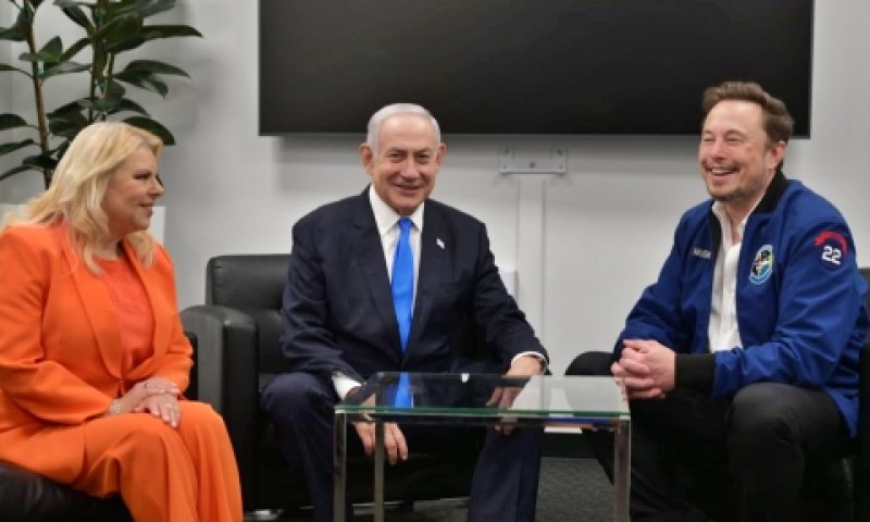 מאסק ונתניהו בפגישתם האחרונה [צילום: אבי אוחיון, לע"מ]