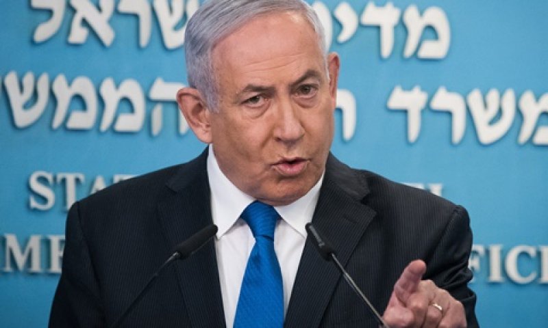 נתניהו. סיבוב בחירות במחנה יהודה [צילום: יונתן זינדל, פלאש 90]