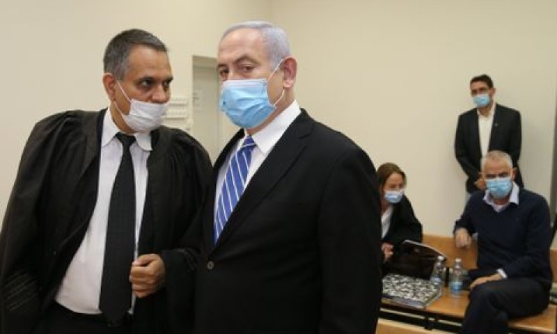 נתניהו בבית המשפט [צילום: עמית שבי/פלאש 90]