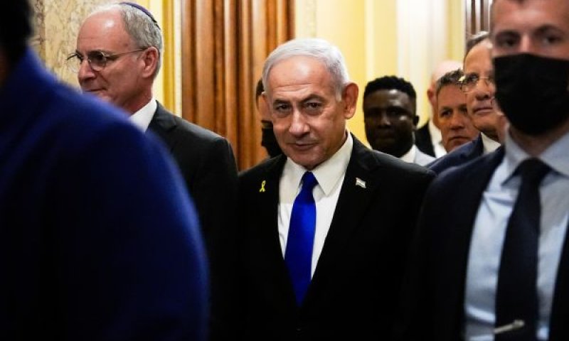 נתניהו בקונגרס האמריקני [צילום: ג'וליה דמרי ניקינסון/AP]