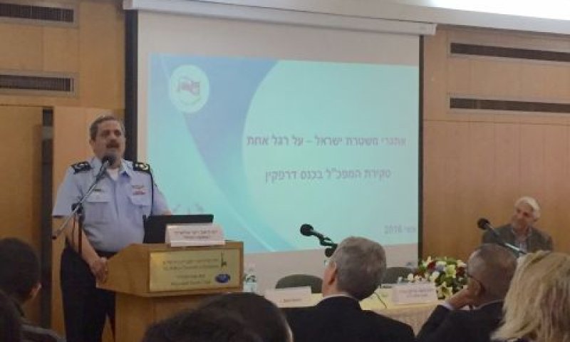 המפכ"ל אלשיך באוניברסיטה העברית [צילום: דוברות האוניברסיטה העברית]