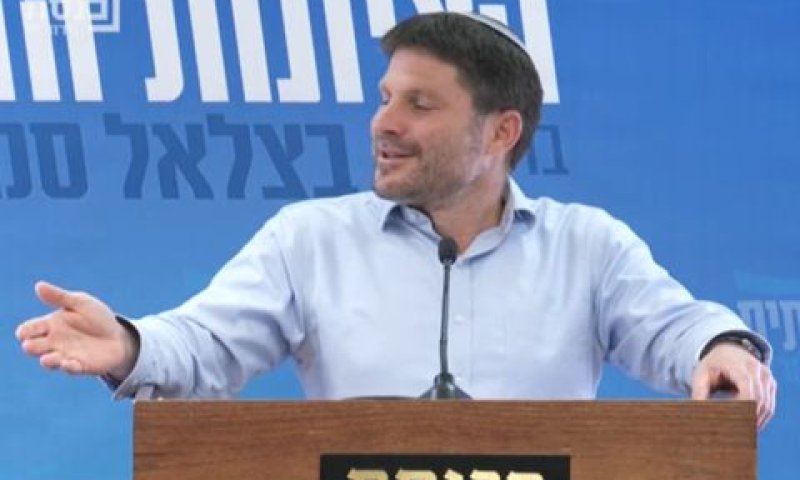סמוטריץ'. תמיכה מפתיעה גם מהשמאל [צילום: מן הטלוויזיה]
