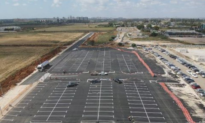 חניון הרכבת החדש בתחנת סגולה [צילום: רכבת ישראל]