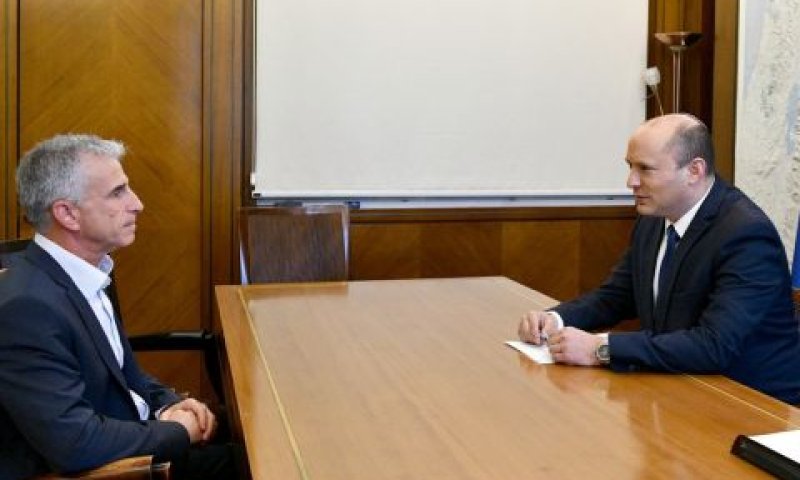 בנט וברנע בלשכת ראש הממשלה [צילום: חיים צח, לע"מ]