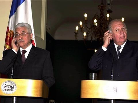 אבו מאזן ונשיא צ'ילה [AP]