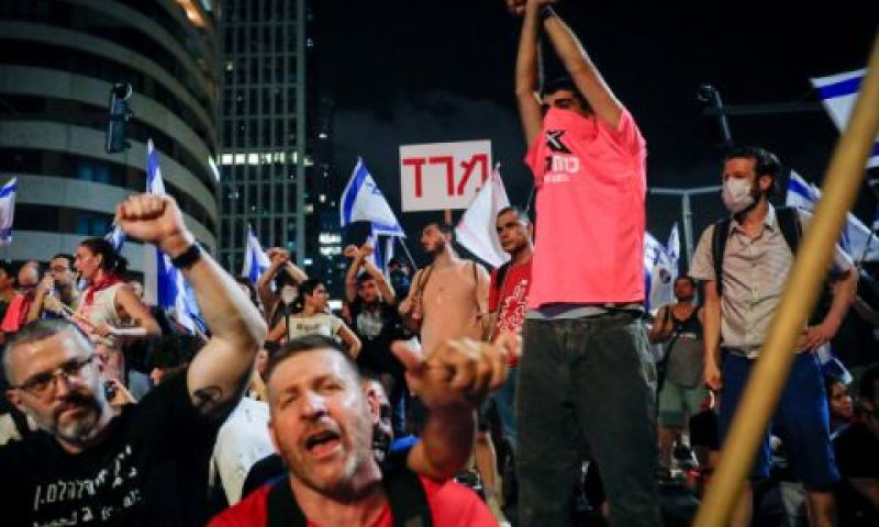הפגנה בתל אביב [צילום: מרים אלסטר/פלאש 90]