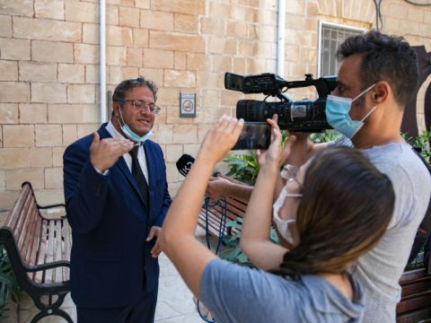 בן-גביר. "לפיד בתבהלה" [צילום: אוליביה פיטוסי/פלאש 90]