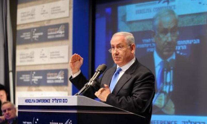 ראש הממשלה נתניהו בכינוס הרצליה [צילום: אורי פורת]