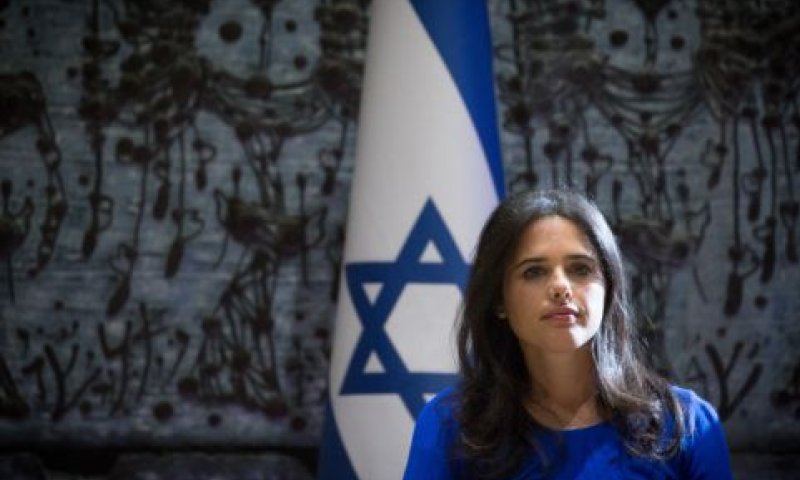 שקד. "הפגנות בדרך אליה" [צילום: מרים אלסטר, פלאש 90]