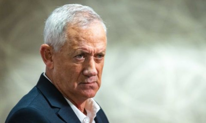 גנץ. שוחח אישית עם ביידן על הסכם הגרעין [צילום: אוליביה פיטוסי/פלאש 90]