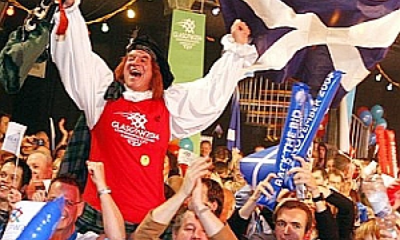 חגיגות בגלאזגו. "המשחקים יהיו האירוע הספורטיבי הגדול בתולדות סקוטלנד" [צילום: AP]