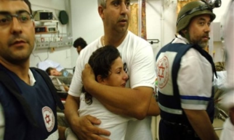קטיושה בקרית שמונה [צילום ארכיון: AP]