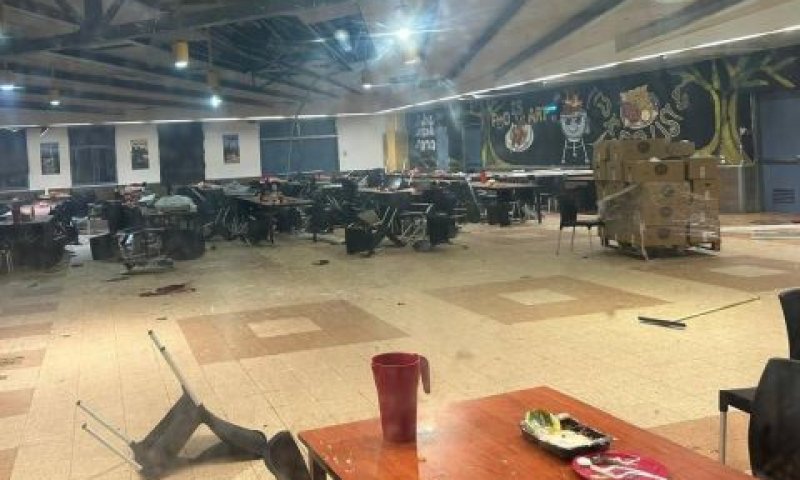 חדר האוכל בבא"ח גולני [צילום: שימוש לפי סעיף 27א לחוק זכויות יוצרים]