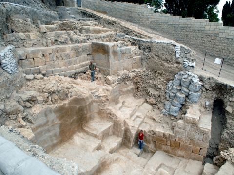 מתחם החפירות בהר ציון [צילום: צילה שגיב, באדיבות רשות העתיקות]