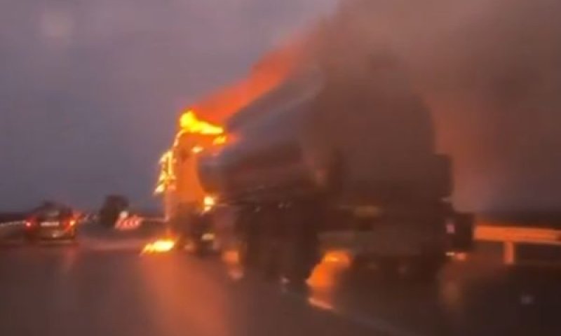 רוסיה שיגרה רחפנים ופגעה במשאיות אספקה ובכלי רכב פרטיים