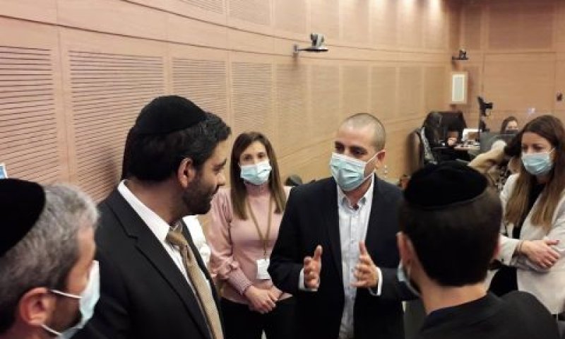 אופיר כץ, מיכאל מלכיאלי ויוסי טייב [צילום: דני שם-טוב/דוברות הכנסת]