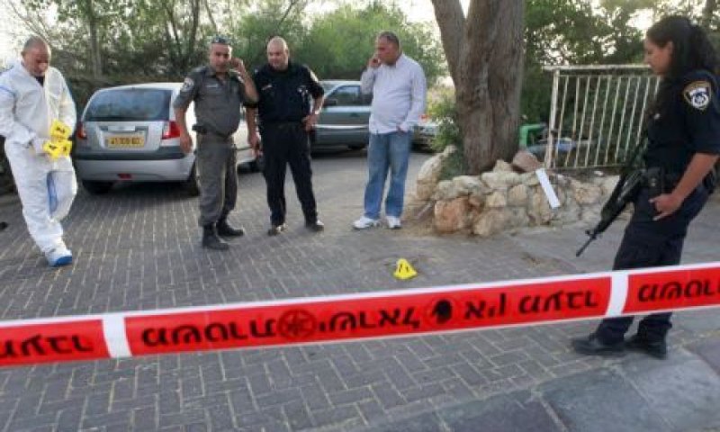 זירת הפיגוע [צילום: פלאש 90]