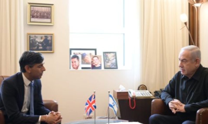 נתניהו בפגישה עם סונאק. "רוצים שתנצחו" [צילום: עמוס בן גרשום /לע"מ]