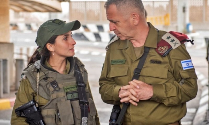 הרמטכ"ל כוכבי במעבר שועפט, היום [צילום: דובר צה"ל]