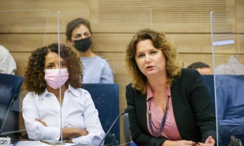 חברות הכנסת מיכל רוזין ואבתיסאם מראענה [צילום: יונתן זינדל/פלאש 90]