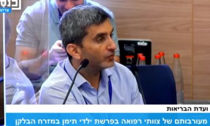 מאיר ברודו, נציג משרד הבריאות בדיון [צילום: מסך]