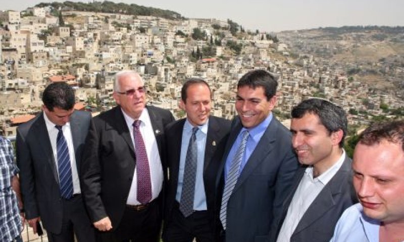 חברי כנסת בביקור בעיר דוד בירושלים [צילום: פלאש 90]