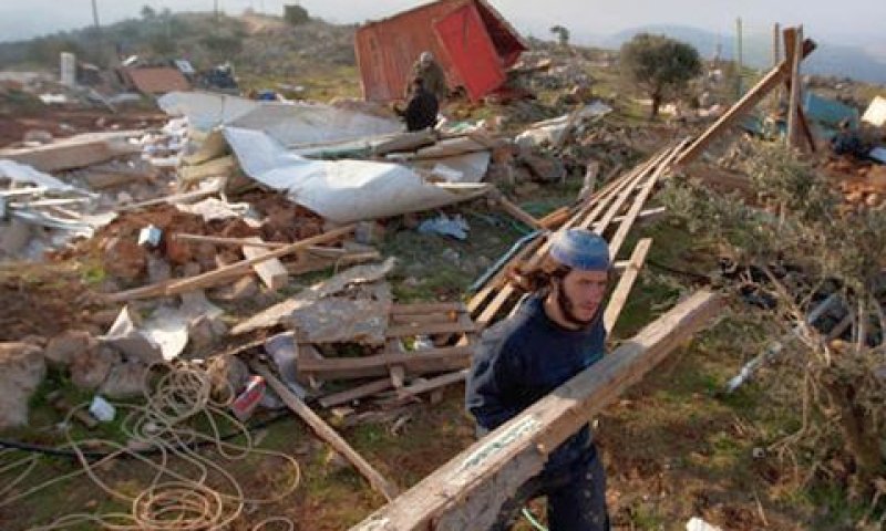 לאחר ניסיון פינוי המאחז [צילום: AP]