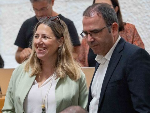 גיל לימון ואביטל סומפולינסקי [צילום: יונתן זינדל/פלאש 90]