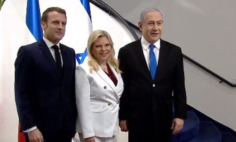 נתניהו עם מקרון. שוחחו על אירן, חיזבאללה וסוריה [צילום: לע"מ]