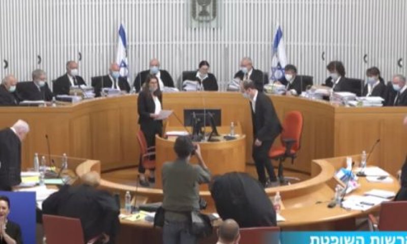 הדיון בעתירות על הרכבת הממשלה [צילום: הרשות השופטת]