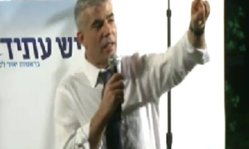לפיד. לא הולך לשום מקום [צילום: מן הטלוויזיה]