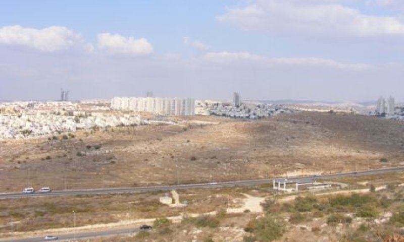 השטח המיועד לבניית שכונת הציפורים במודיעין