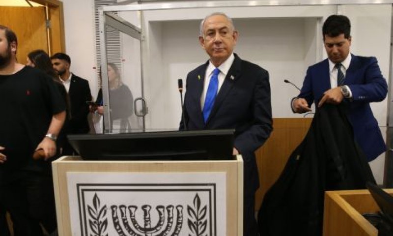 נתניהו היום בבית המשפט [צילום: הדס פרוש, פול]