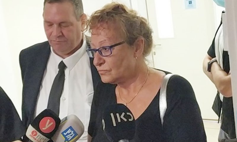 צפורה דוד לאחר הקראת גזר הדין