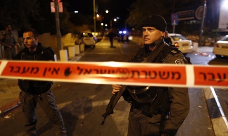 זירת ניסיון ההתנקשות בגליק [צילום: פלאש 90]